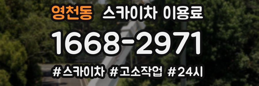 영천동 스카이차 이용료