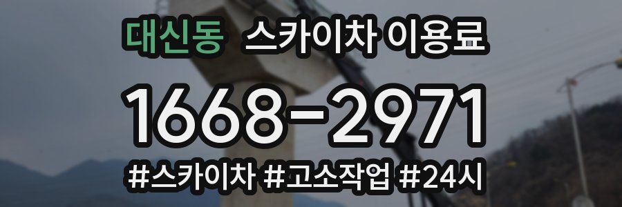 대신동 스카이차 이용료