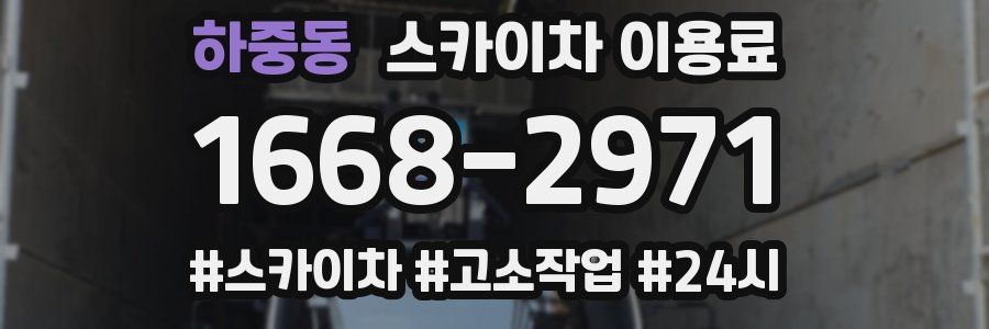 하중동 스카이차 이용료
