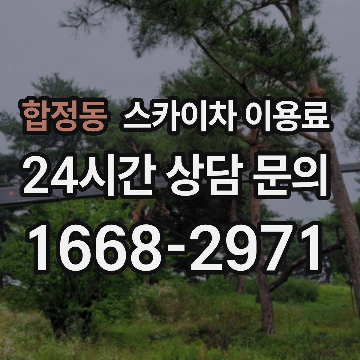 합정동 스카이차 이용료
