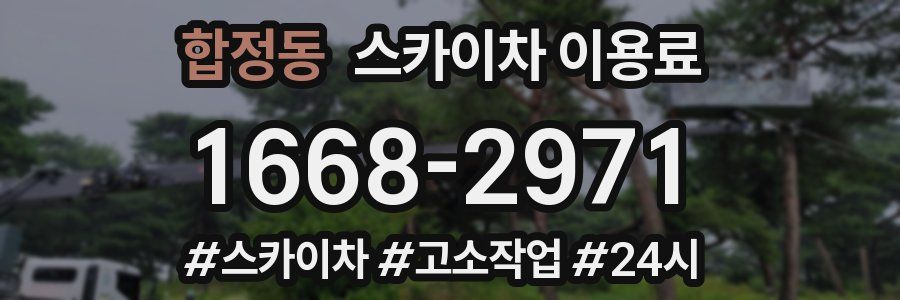 합정동 스카이차 이용료