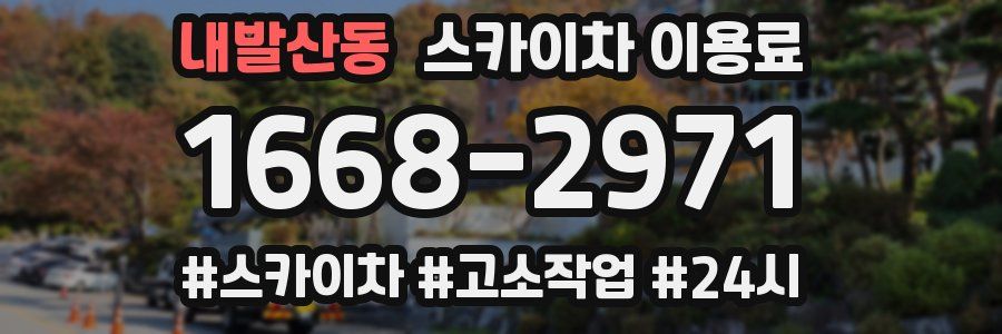 내발산동 스카이차 이용료