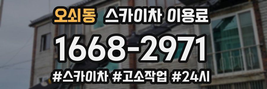 오쇠동 스카이차 이용료