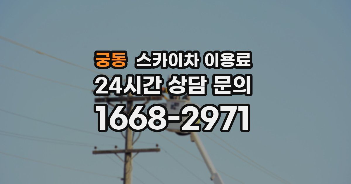 궁동 스카이차 이용료
