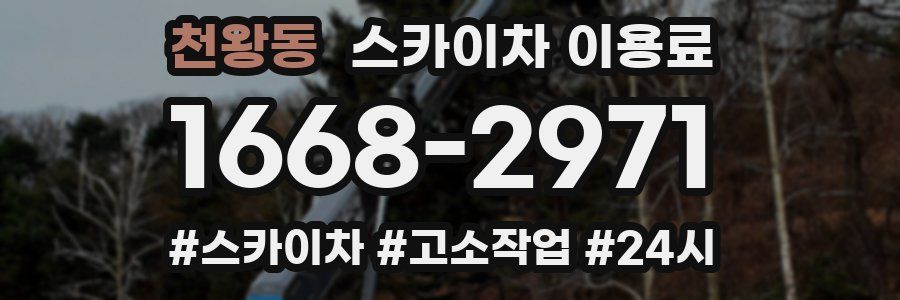 천왕동 스카이차 이용료