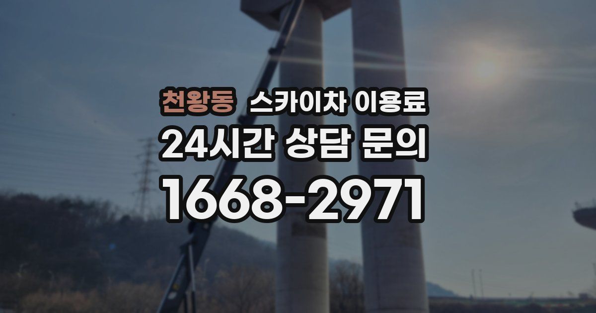천왕동 스카이차 이용료