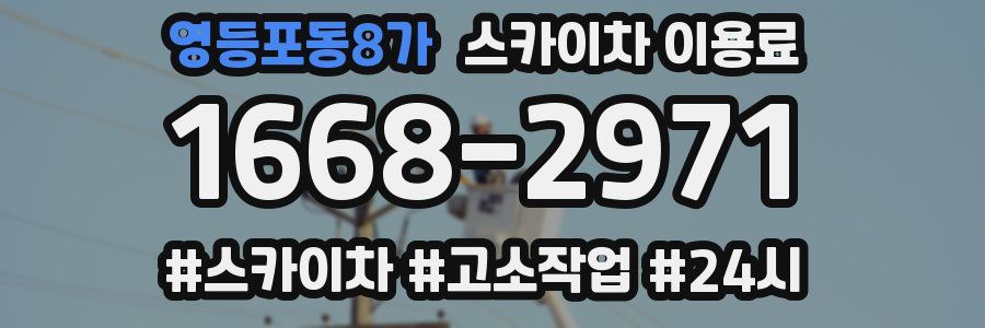 영등포동8가 스카이차 이용료