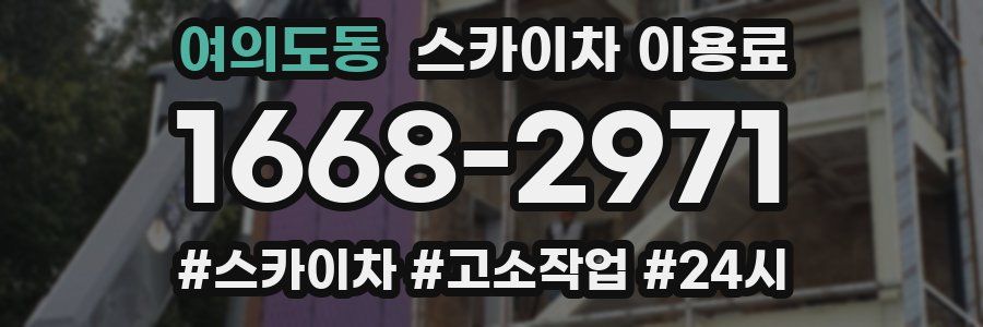 여의도동 스카이차 이용료