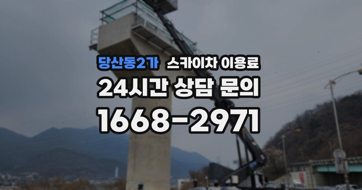 당산동2가 스카이차 이용료