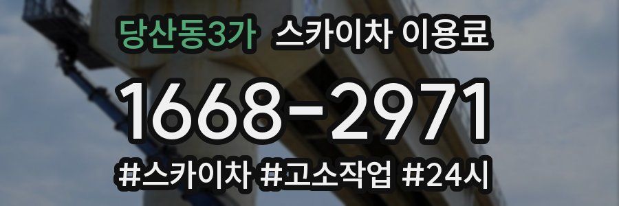 당산동3가 스카이차 이용료