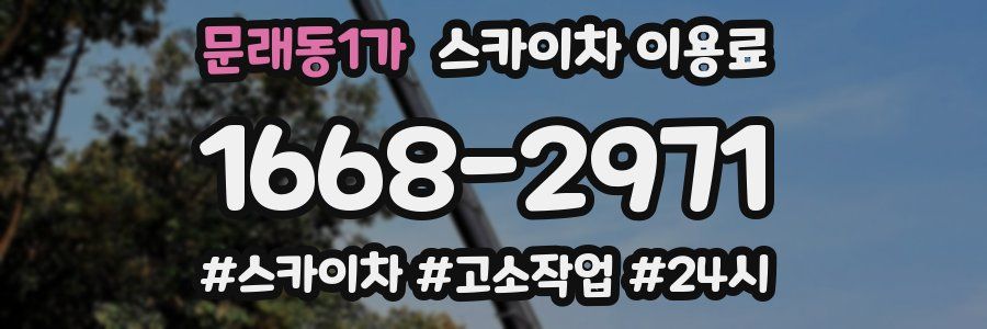 문래동1가 스카이차 이용료