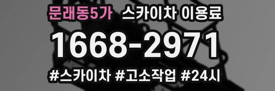문래동5가 스카이차 이용료