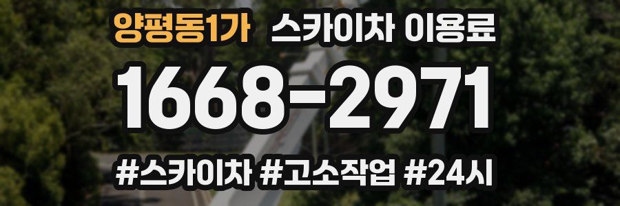 양평동1가 스카이차 이용료