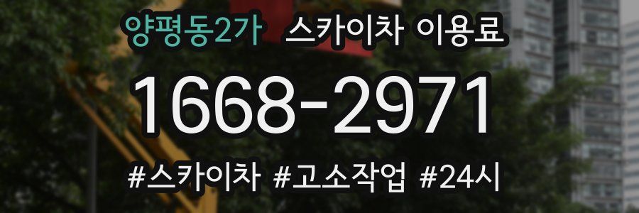 양평동2가 스카이차 이용료