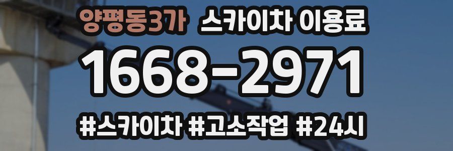 양평동3가 스카이차 이용료