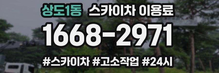 상도1동 스카이차 이용료