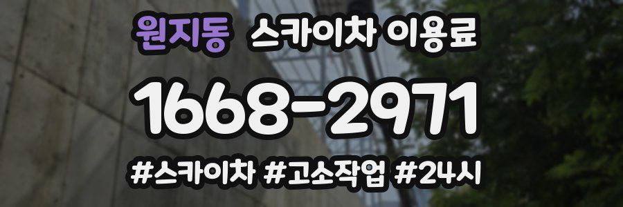 원지동 스카이차 이용료