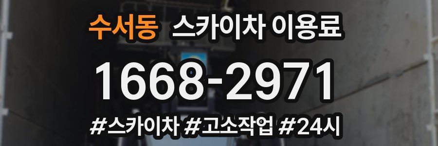 수서동 스카이차 이용료