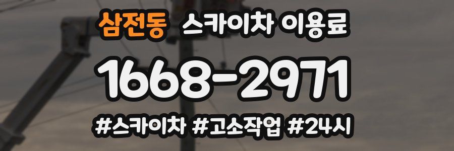 삼전동 스카이차 이용료