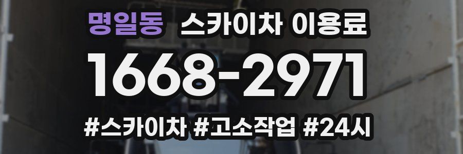 명일동 스카이차 이용료