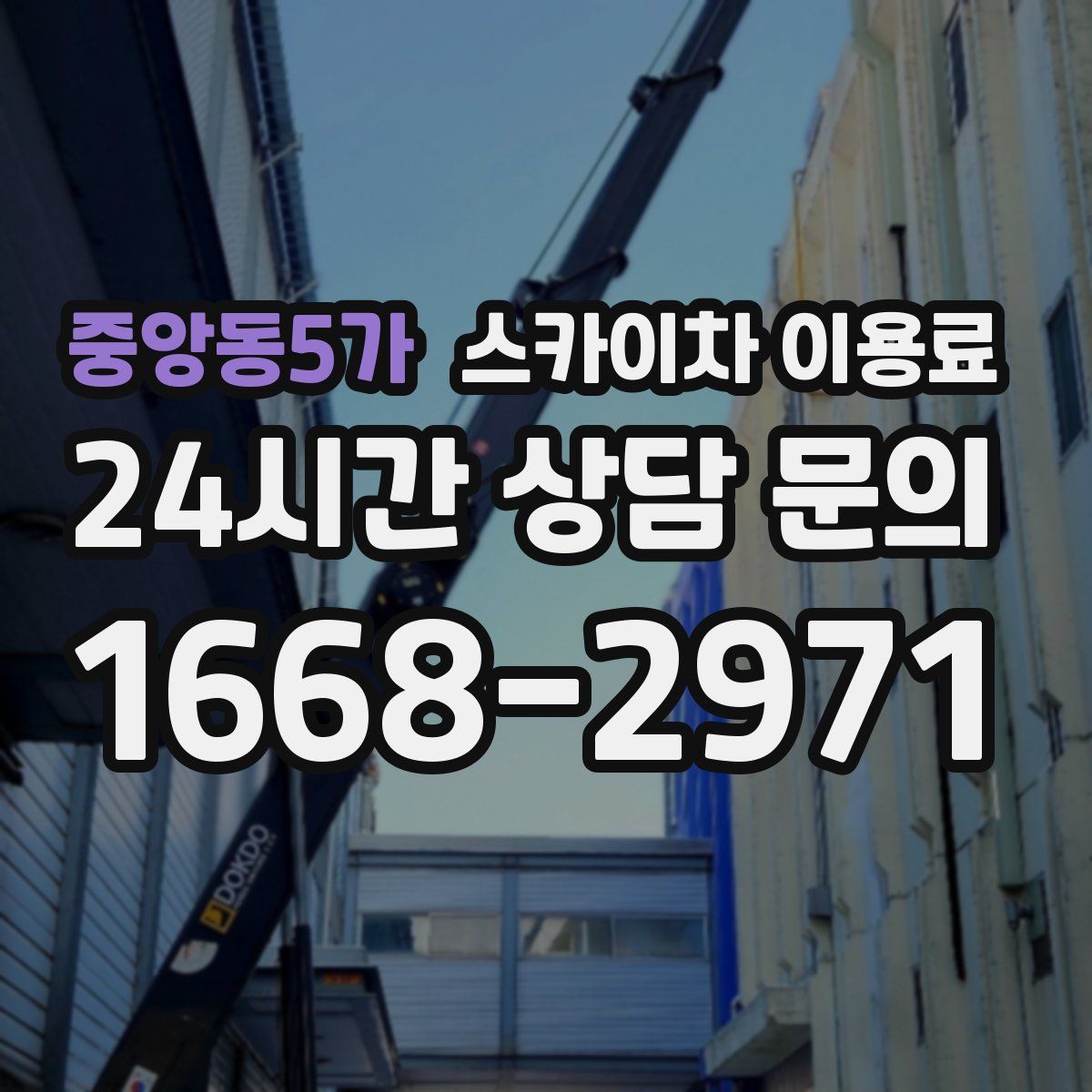 중앙동5가 스카이차 이용료