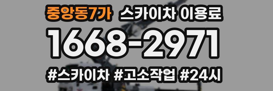 중앙동7가 스카이차 이용료