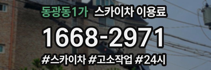 동광동1가 스카이차 이용료