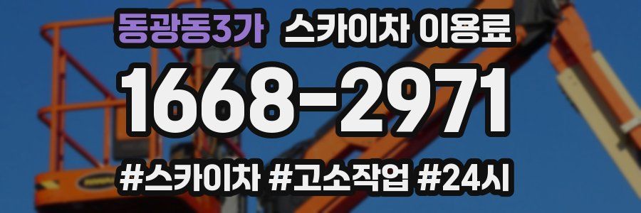 동광동3가 스카이차 이용료