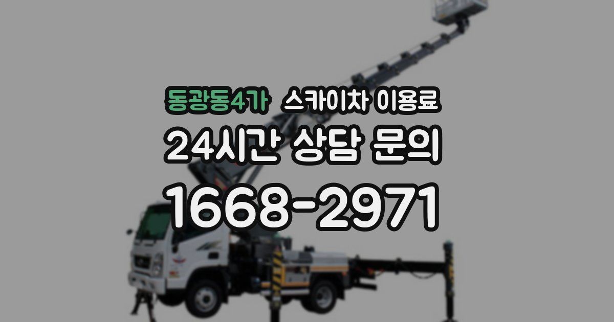 동광동4가 스카이차 이용료