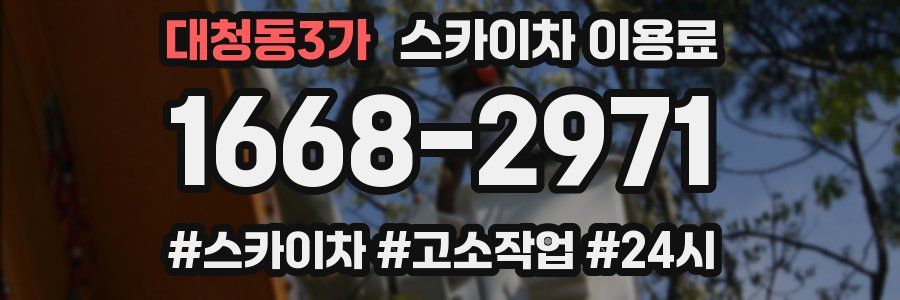 대청동3가 스카이차 이용료