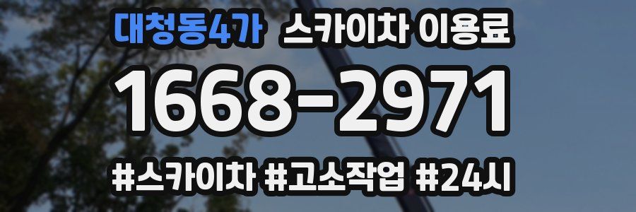 대청동4가 스카이차 이용료