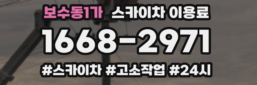 보수동1가 스카이차 이용료