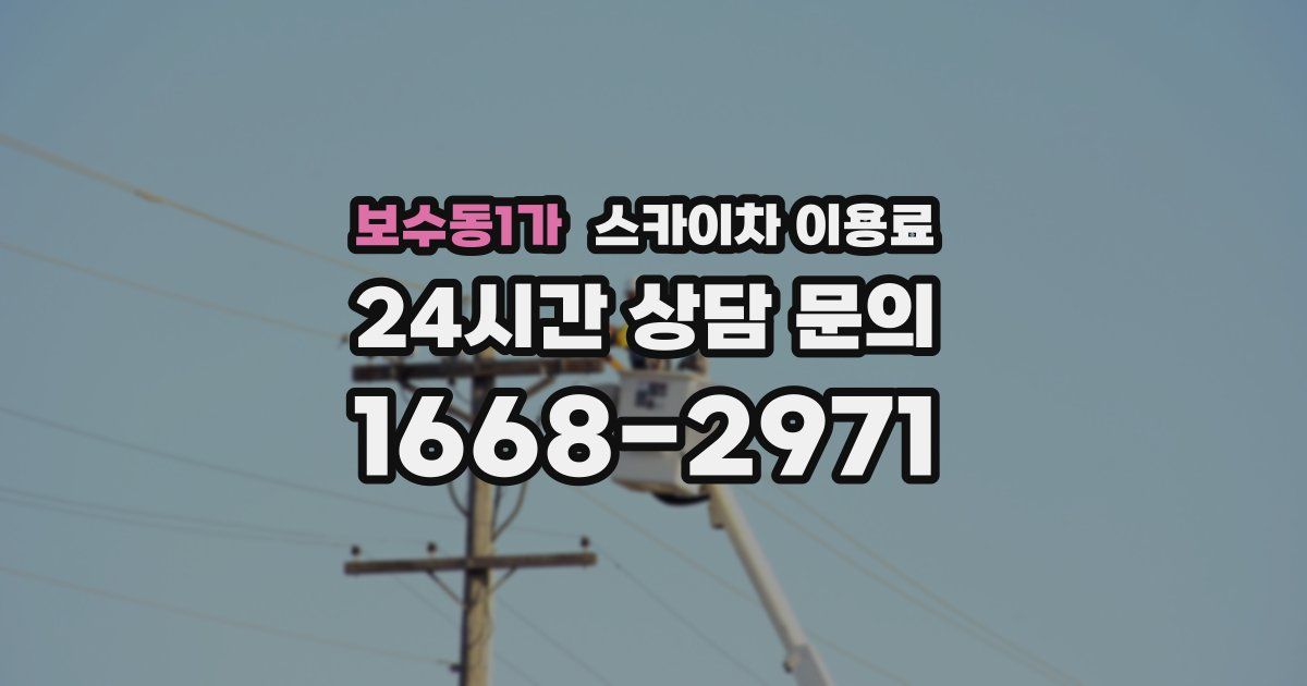 보수동1가 스카이차 이용료