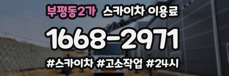 부평동2가 스카이차 이용료