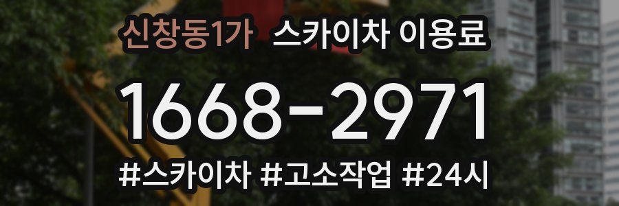 신창동1가 스카이차 이용료