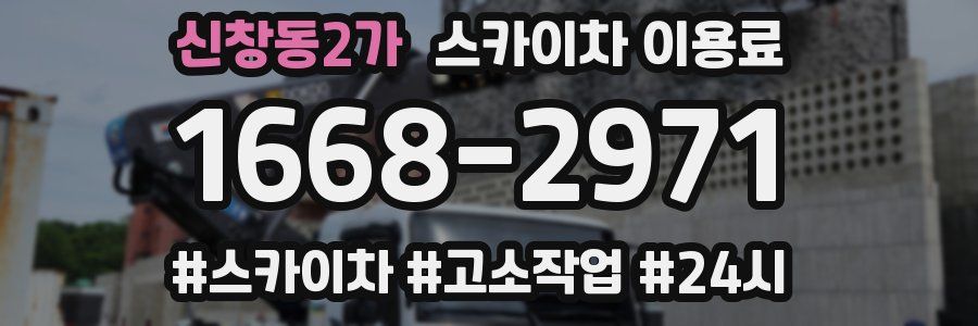 신창동2가 스카이차 이용료