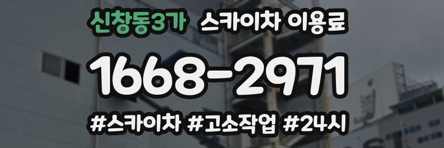 신창동3가 스카이차 이용료
