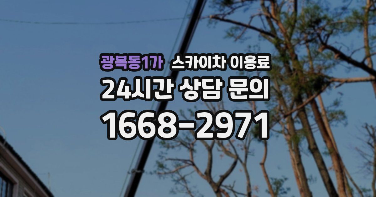 광복동1가 스카이차 이용료