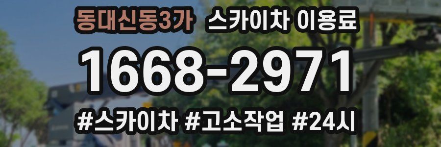 동대신동3가 스카이차 이용료