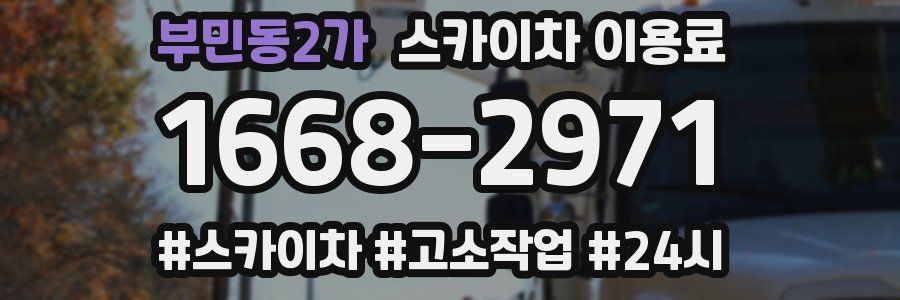 부민동2가 스카이차 이용료