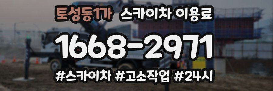 토성동1가 스카이차 이용료