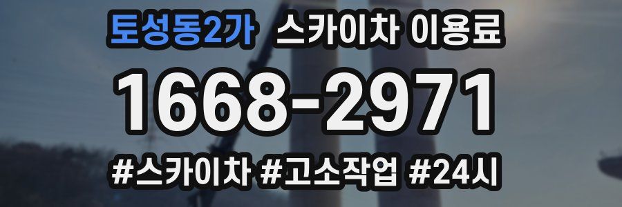 토성동2가 스카이차 이용료