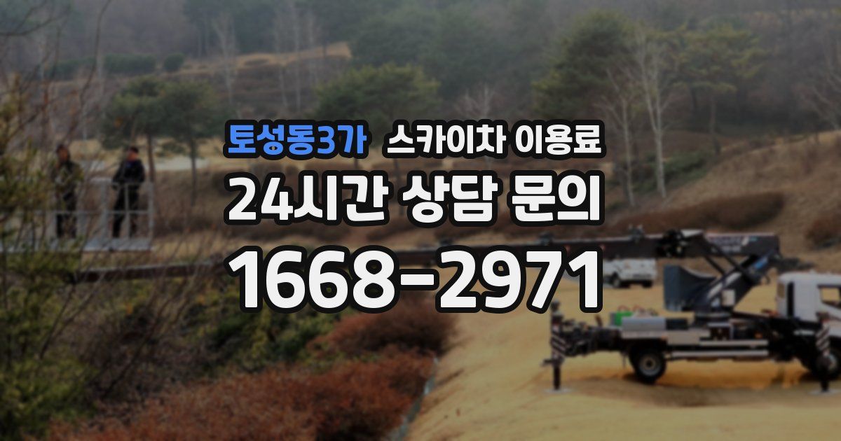 토성동3가 스카이차 이용료