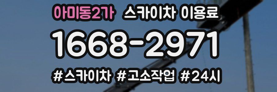 아미동2가 스카이차 이용료