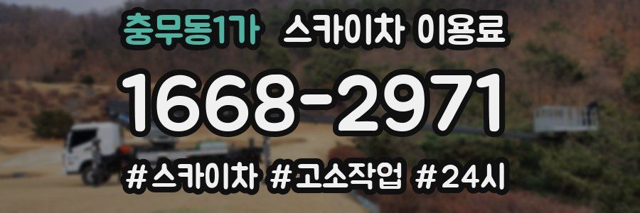 충무동1가 스카이차 이용료