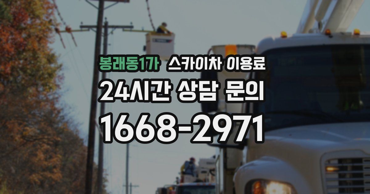 봉래동1가 스카이차 이용료