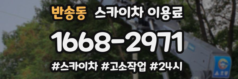 반송동 스카이차 이용료