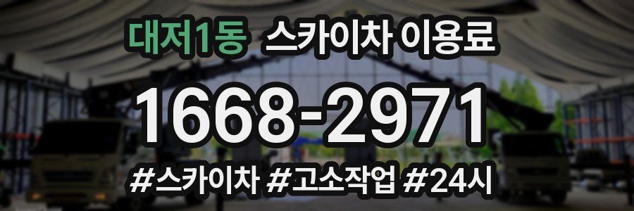 대저1동 스카이차 이용료