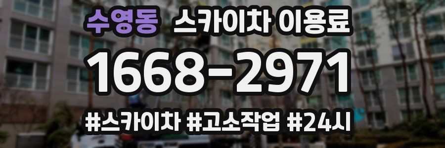 수영동 스카이차 이용료