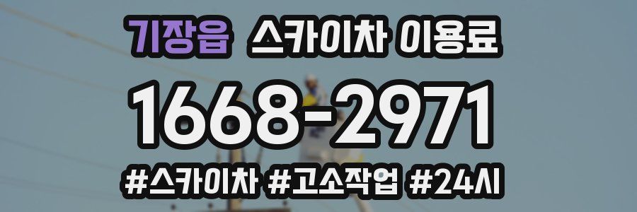 기장읍 스카이차 이용료